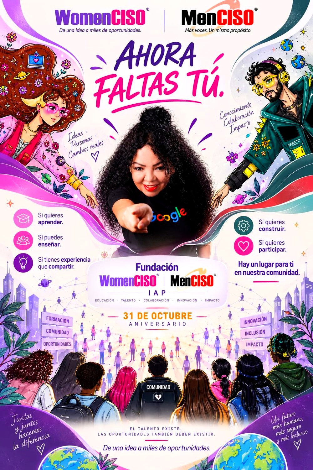 Cartel de invitación: Ahora faltas tú